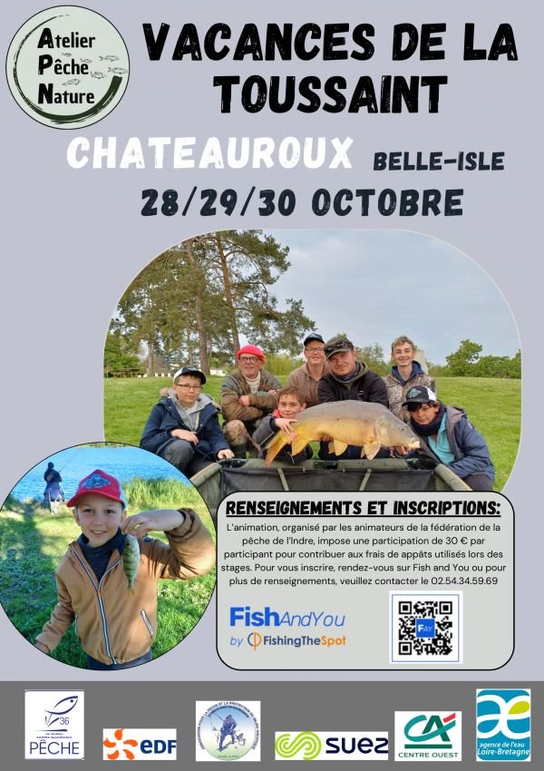 Ateliers.Pêche.Nature Chateauroux Toussaint 2025   