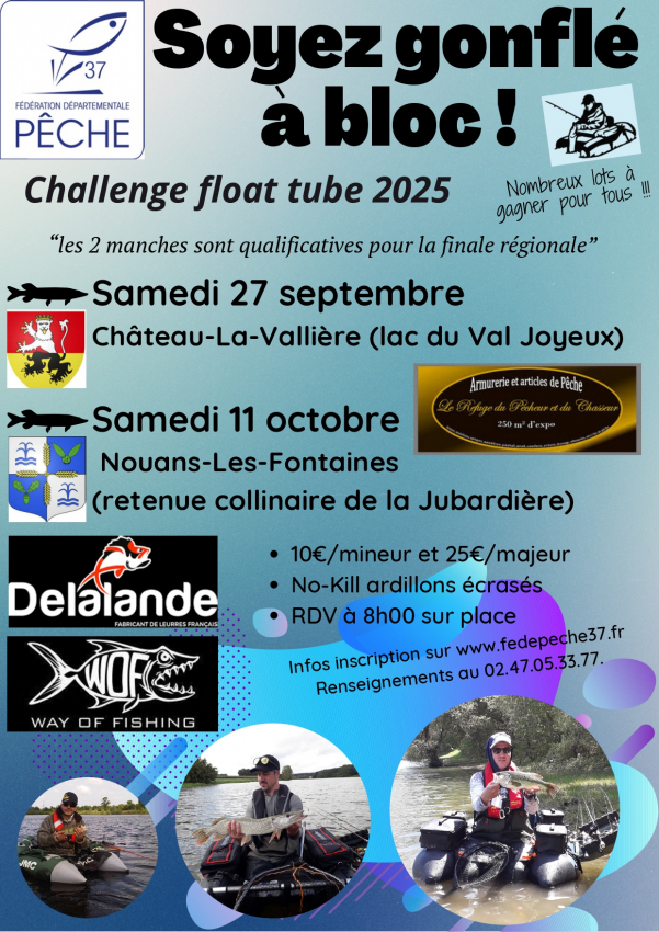 Challenge Float Tube Indre-et-Loire 2025 C-L-V 1ère Manche