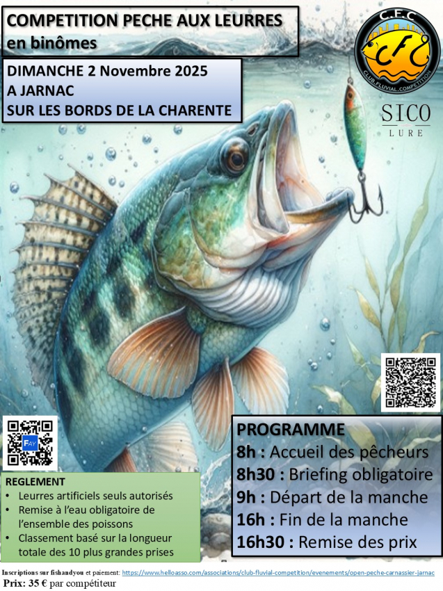 Open pêche carnassier Jarnac